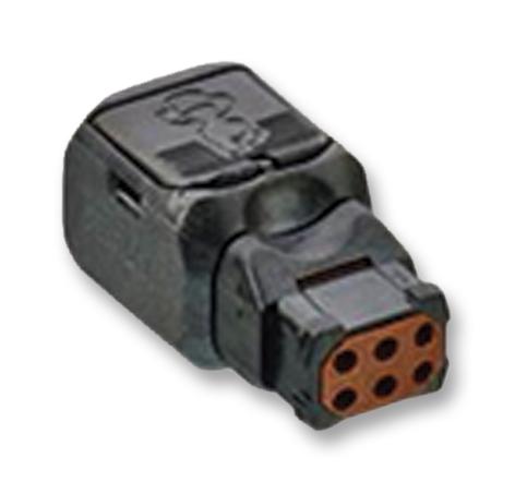 DEUTSCH - TE CONNECTIVITY D369-P66-NP1 Rectangular Connector, 369, 6 Contacts, Plug, 2.54 mm, Crimp, 2 Row 369 6 WAY PLUG, CRIMP, PIN