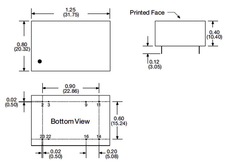 XP Power JCE0624D15 JCE0624D15 Isolated Through Hole DC/DC Converter 2:1 Input ITE 6 W 2 Output 15 V 200 mA