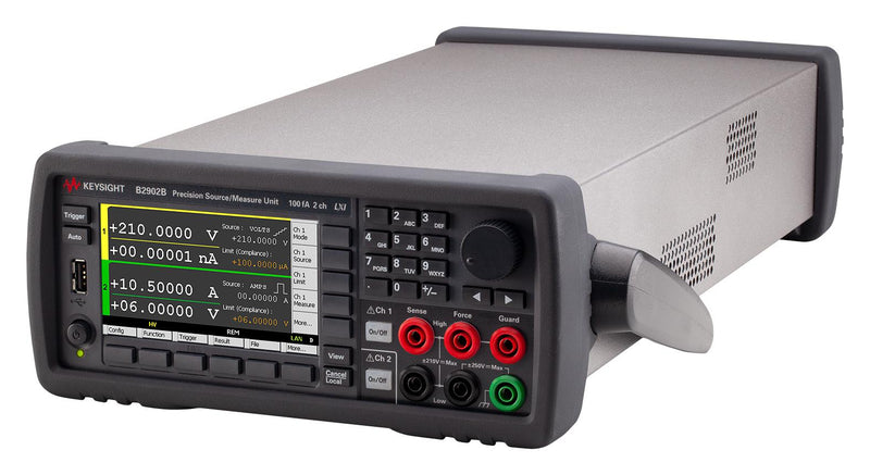 KEYSIGHT TECHNOLOGIES B2902B Source Measure Unit SMU, Precision, 2-Channel, 210V, 3A DC, 10.5A Pulse, 100fA Resolution