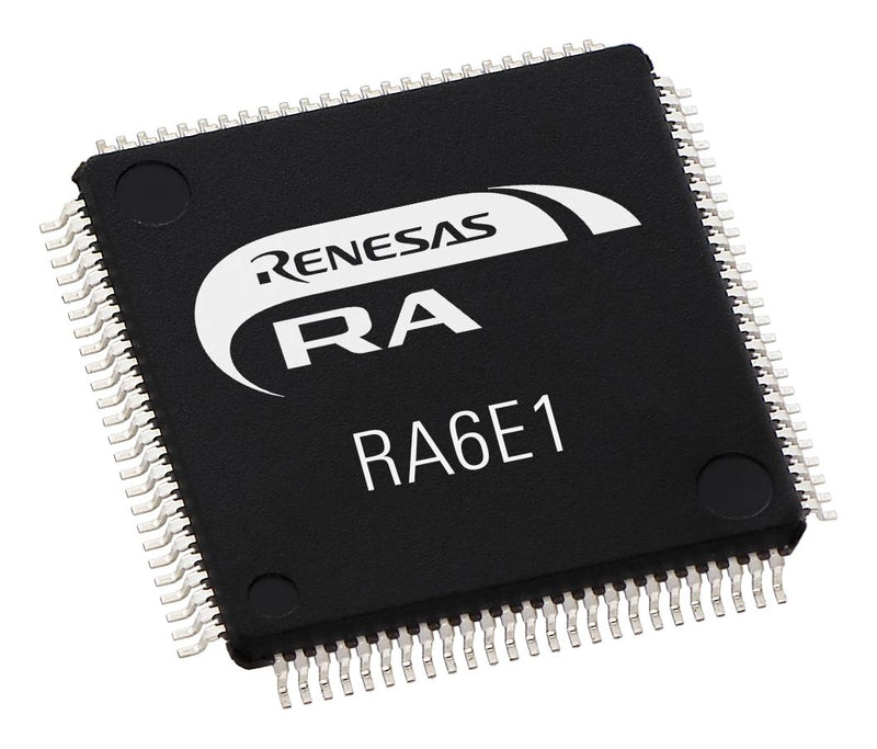 Renesas R7FA6E10F2CFP#AA0 R7FA6E10F2CFP#AA0 ARM MCU RA Family RA6 Series RA6E1 Group Microcontrollers Cortex-M33 32 bit 200 MHz