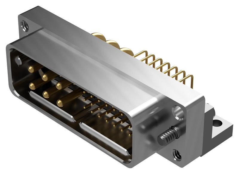 POSITRONIC SMSA068-MA48C-T7B1 Rectangular Power Connector, 34 Contacts, SP MAX Series, PCB Mount, Through Hole Right Angle