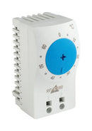 STEGO 11101.9-01 Thermostat, Small, DIN Rail, Normally Opened, 15 A at 120 VAC, 10 A at 250 VAC, -45 to 80 Deg C