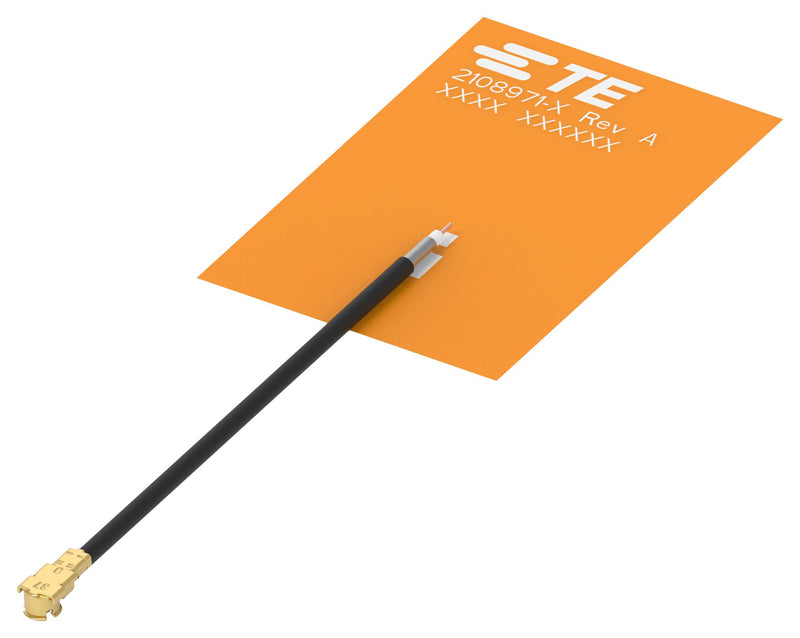 TE CONNECTIVITY 2108971-2 RF Antenna, Adhesive, Linear, 5.9 to 8.5 GHz, 4.1 dB, 2.4 VSWR