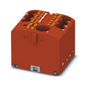 Phoenix Contact PTFIX 6/6X25-G RD PTFIX RD Panel Mount Barrier Terminal Block Red 24 A 450 V 7 Pole Push In 12 AWG