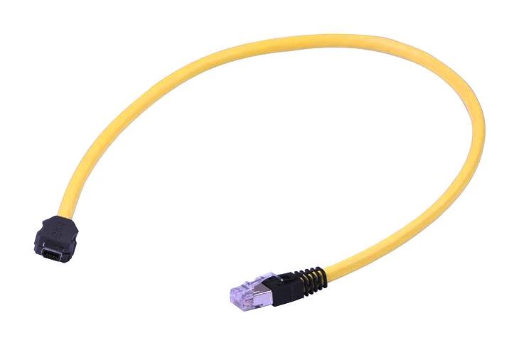 Harting 33480653830030 33480653830030 Ethernet Cable Cat6a IX Type A Plug to RJ45 Yellow 3 m 9.8 ft