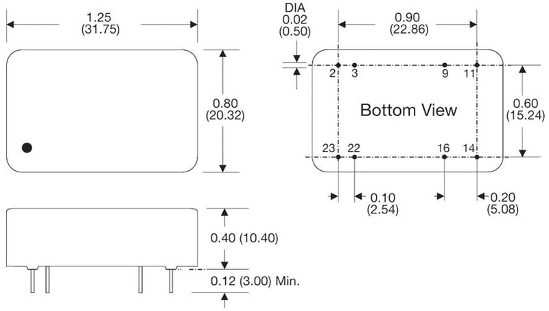 XP POWER JCD0412S09 Isolated Through Hole DC/DC Converter, 2:1 Input, ITE, 2:1, 4 W, 1 Output, 9 V, 444 mA