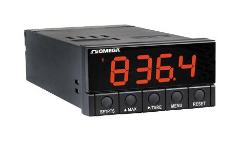 OMEGA DP25B-E-DC10/32-AI-R Panel Meter, Process, 4-Digit, 21 mm, 32 VDC, Isolated Analog, DP25B Series