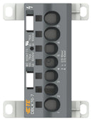 Entrelec - TE Connectivity 1SNL407610R0000 1SNL407610R0000 Panel Mount Barrier Terminal Block 76 A 1 kV Pole 7 Push In 4 AWG New