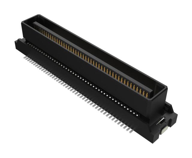 Amphenol Communications Solutions B4061B7L111290E100 B4061B7L111290E100 Mezzanine Connector Header 0.8 mm 2 Rows 90 Contacts Surface Mount Straight Phosphor Bronze