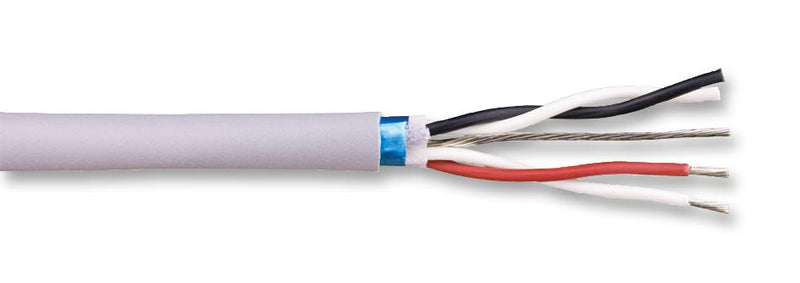 Alpha Wire 78152 SL005 78152 SL005 Multipair Screened Cable Ecogen Ecocable Mini 2 Pair 28 AWG 0.0925 mm&Acirc;&sup2; Slate 100 ft 30.5 m