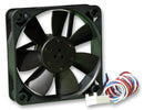 EBM-PAPST 612F/2L-640 DC Axial Fan, 12 V, Square, 60 mm, 15 mm, Sintec Bearing, 9.9 CFM