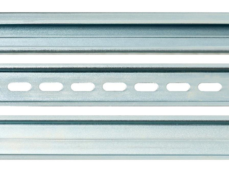 HELLERMANNTYTON TS15F10X1M DIN Mounting Rail, Slotted DIN Rail, Hellermanntyton Terminal Blocks, 1 m, 15 mm