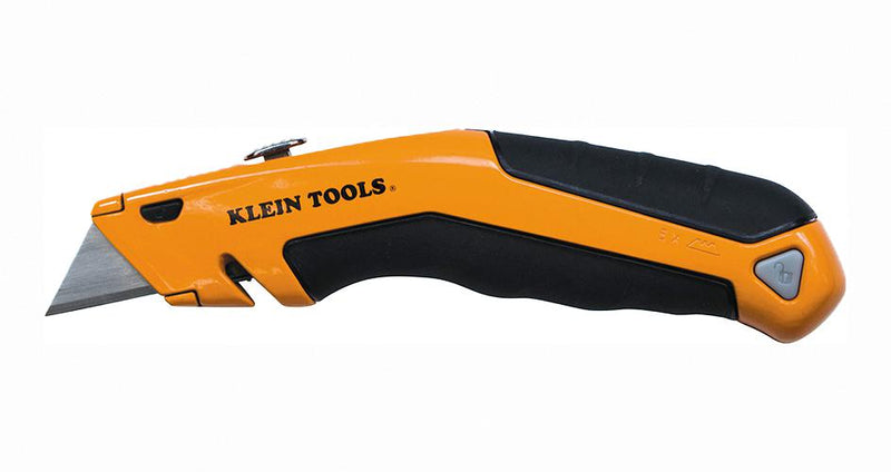 KLEIN TOOLS 44133 Utility Knife, Retractable, Stainless Steel, 178 mm L, Klein-Kurve Series