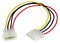 STARTECH LP4POWEXT12 Computer Cable, LP4 Plug, LP4 Socket, 12 ", 300 mm, Multi-coloured GTIN UPC EAN: 0065030854436