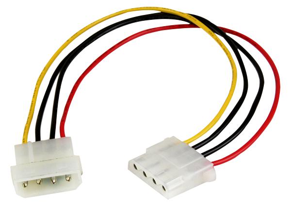 STARTECH LP4POWEXT12 Computer Cable, LP4 Plug, LP4 Socket, 12 ", 300 mm, Multi-coloured GTIN UPC EAN: 0065030854436