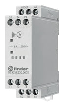 FINDER 70.92.8.230.0002 Thermistor Relay, DIN Rail, DPDT, 8 A at 400 VAC, 70 Series