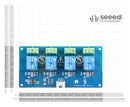 SEEED STUDIO 103020133 Relay Board, with Cable, Acrylic Case, SPDT, 4 Channel, 5V, Arduino Board