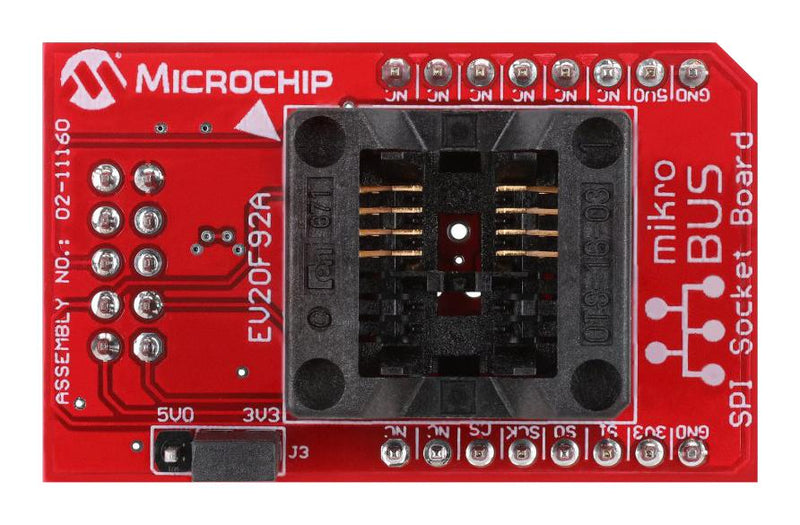 Microchip EV20F92A EV20F92A Evaluation Kit AT24CS02-SSHM-T Interface Serial Memory SPI