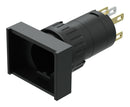 EAO 31-261.022 Pushbutton Switch, 31 Series, 16.2 mm, SPST-NO, SPST-NC, Maintained, Rectangular Raised