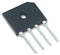 Vishay KBU4G-E4/51 KBU4G-E4/51 Bridge Rectifier Single Phase 400 V 4 A SIP Pins 1