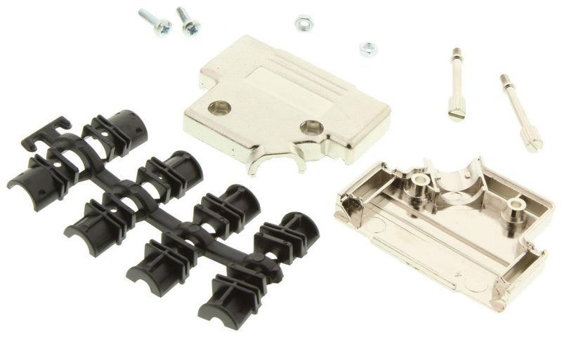 MH Connectors MHD45PK25-K MHD45PK25-K D Sub Backshell - MHD45PK DB 45&deg; Metallised Thermoplastic Body