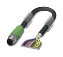 Phoenix Contact SAC-17P-MS/ 50-35T SH SCO SAC-17P-MS/ SCO Sensor Cable M12 Plug Free End 17 Positions 5 m 16.4 ft Speedcon