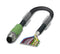 Phoenix Contact SAC-17P-MS/ 50-35T SH SCO SAC-17P-MS/ SCO Sensor Cable M12 Plug Free End 17 Positions 5 m 16.4 ft Speedcon