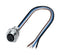 PHOENIX CONTACT 1425587 Sensor Cable, M12 Receptacle, Free End, 4 Positions, 200 mm, 7.9 " SACC-E-M12FSL-4CON-M16XL/0,2