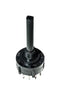 C&K COMPONENTS A12405RNZQ Rotary Switch, 4 Position, 1 Pole, 90 &deg;, 2.5 A, 125 V, A Series