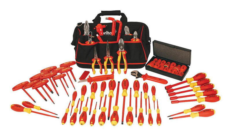 WIHA 32876 INSULATED TOOL SET, W/BAG, 66PC