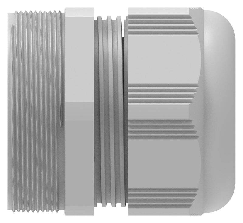 ENTRELEC - TE CONNECTIVITY 1SNG601145R0000 Cable Gland, M63 x 1.5, 34 mm, 44 mm, Nylon 6 (Polyamide 6), Light Grey