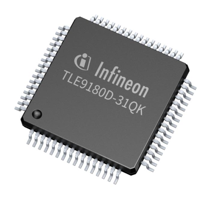 Infineon TLE9180D31QKXUMA1 TLE9180D31QKXUMA1 Gate Driver 6 Channels High Side and Low Mosfet 64 Pins LQFP-EP