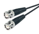 L-COM CC174-1.5 RF / Coaxial Cable Assembly, BNC Plug to BNC Plug, RG174/U, 50 ohm, 1.5 ft, 457.2 mm, Black