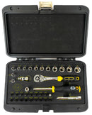 CK TOOLS T4660 Sure Drive Socket Set, 36Pcs Of Sure 1/4" Sockets & Bits GTIN UPC EAN: 5013969246414