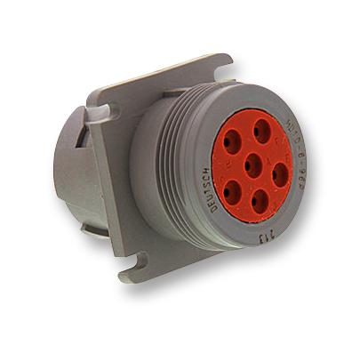 DEUTSCH - TE CONNECTIVITY HD10-6-96P Circular Connector, HD10 Series, Flange Mount Receptacle, 6 Contacts