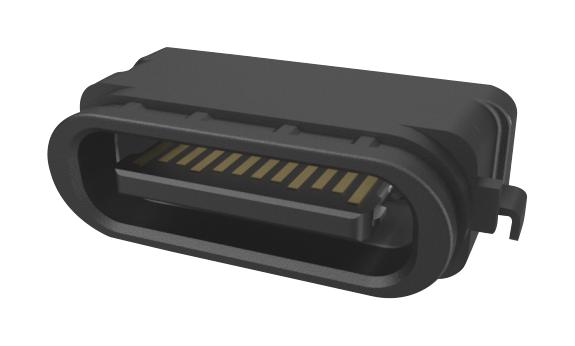 Amphenol Communications Solutions 124018392112A 124018392112A USB Connector Type C 3.2 Receptacle 24 Ways Surface Mount Right Angle