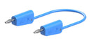 Staubli 64.1034-10023 64.1034-10023 Banana Test Lead 30 VAC 4mm Stackable Plug 39.37 " 1 m Blue