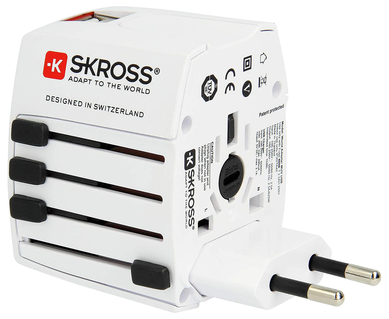 Skross 1.302960 1.302960 Mains Adapter Australia/China Euro US/UK New