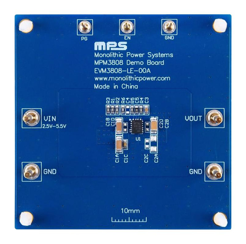 Monolithic Power Systems (MPS) EVM3808-LE-00A EVM3808-LE-00A Evaluation Board MPM3808GLE-AEC1 Synchronous Step-Down (Buck) Module Management AEC-Q100 New