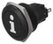 EAO 82-6951.1000.B004 Vandal Resistant Switch, Info, 82 Series, 22 mm, SPDT, Momentary, Round Flat Flush, Black