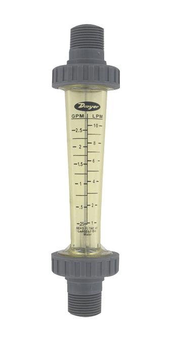 DWYER LFMF-17-I2. LIQUID FLOWMETER, 87PSI, 250LPM, 2"MNPT