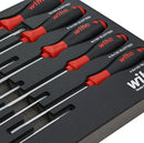 WIHA 30280 SCREWDRIVER TRAY SET, CUSHION GRIP, 10PC