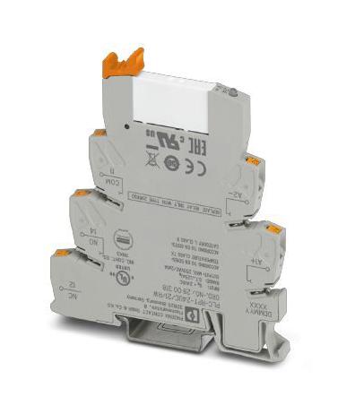 PHOENIX CONTACT PLC-RPT- 24UC/21/RW Power Relay, SPDT, 24 VDC, 6 A, PLC-RPT, DIN Rail 2900318