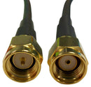 MOBILE MARK CA39/195-CJ RF / Coaxial Cable Assembly, SMA Plug to RP SMA Plug, RF-195, 50 ohm, 39 ", 990.6 mm