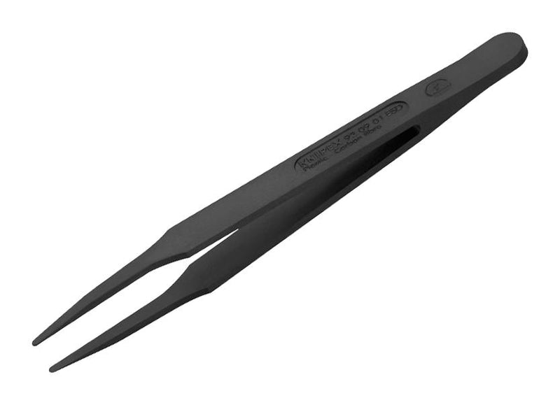 Knipex 92 09 01 ESD Tweezers Gripping Safe Straight Blunt 115 mm Carbon Fibre Reinforced Plastic