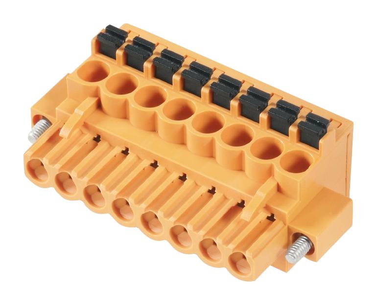 Weidmuller 1002110000 Pluggable Terminal Block 5.08 mm 4 Ways 26 AWG 12 2.5 mm&sup2; Push In