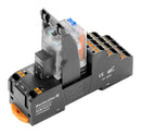 Weidmuller DRMKITP 24VDC 4CO LD/PB Drmkitp Power Relay 4PDT 5A 250V DIN Rail