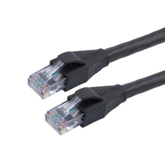 L-COM TRD524O-BLK-1F Enet Cord CAT5E RJ45 PLUG-PLUG 1 New