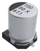 Kemet EXV107M050A9PAA SMD Aluminium Electrolytic Capacitor Radial Can - 100 &Acirc;&micro;F 50 V 5000 Hours @ 105&deg;C Polar