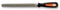 BAHCO 1-210-06-2-3 Metal File, Flat, Engineers, Half Round Cut, 150mm